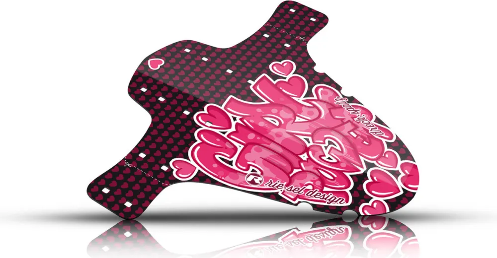 Neuheit rie:sel design dreck:spatz Kids Mudguard Schutzblech - power girl