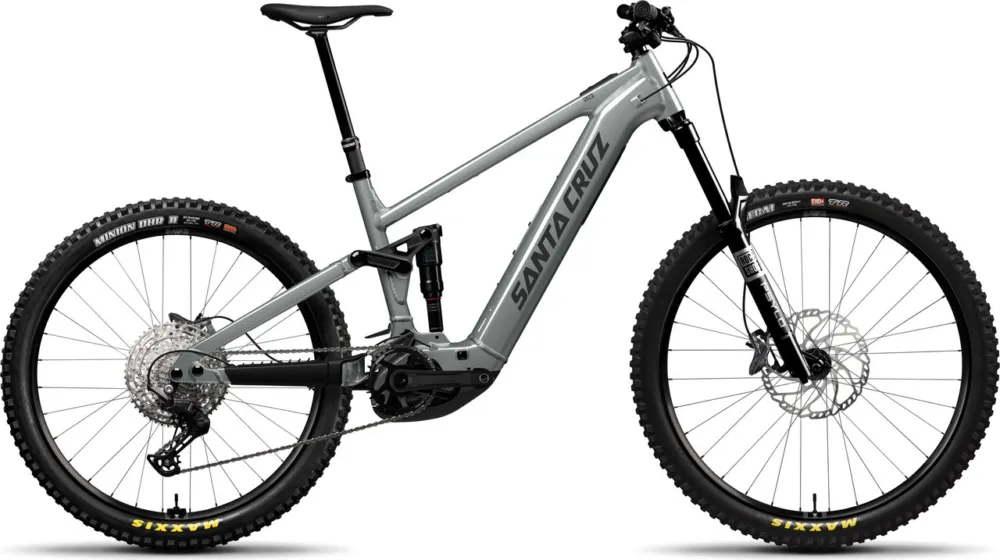 Bestpreis Santa Cruz Vala 1 AL Deore Mixed E-Mountainbike - gloss lunar grey | 160,0 mm | M | 29" (VR)/27,5" (HR) | 44 mm | 160 mm