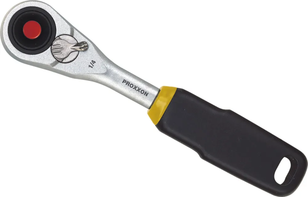 Proxxon 1/4" Micro Kompaktratsche - schwarz-silber-gelb Ausverkauf
