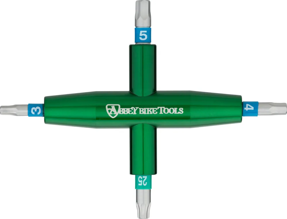 Abbey Bike Tools 4-Way Multitool - green | 3 mm/4 mm/5 mm/T25 Bestpreis