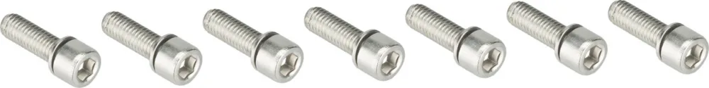 Preisknaller Renthal Vorbauschrauben für Apex 31.8 / Apex 35 - silver