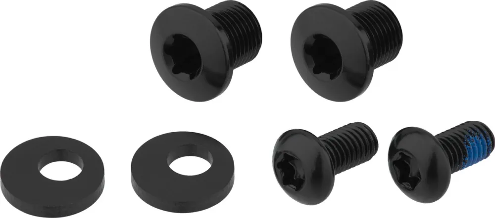 absoluteBLACK Kettenblattschrauben-Set 4-Arm für Oval 1X 104 BCD 30 Zähne - black Direkt Vom Hersteller