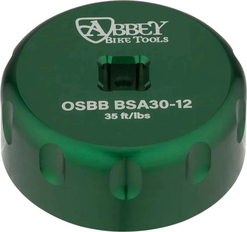 Abbey Bike Tools Bottom Bracket Socket Single Sided Innenlagerwerkzeug für BSA30-12 - green Begrenztes Angebot