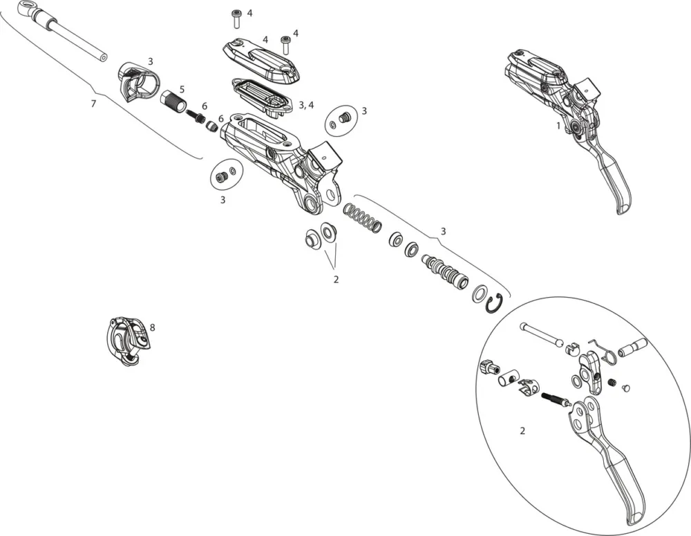 SRAM Ersatzteile Code R (B1) Bremshebel (2018) - 1 | diffusion black Jetzt Bestellen