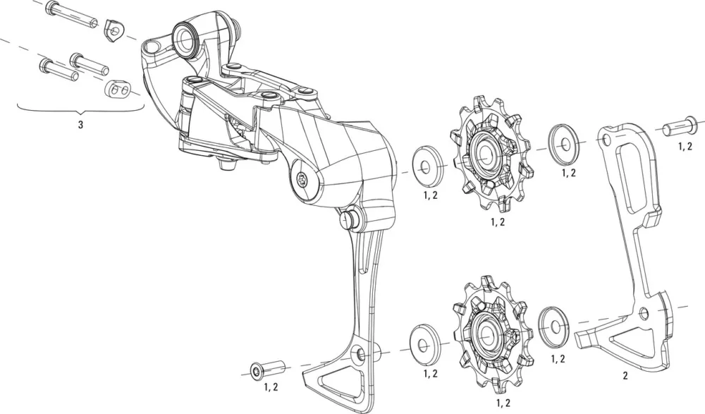 Nur Für Kurze Zeit SRAM Ersatzteile Apex 1/NX Schaltwerk - 1