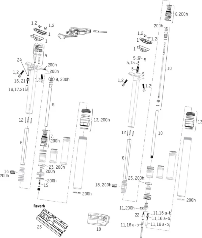 Sichere Zahlung RockShox Ersatzteile Reverb / Reverb Stealth Sattelstütze (A1-A2 / 2011 - 2016) - 11 | universal