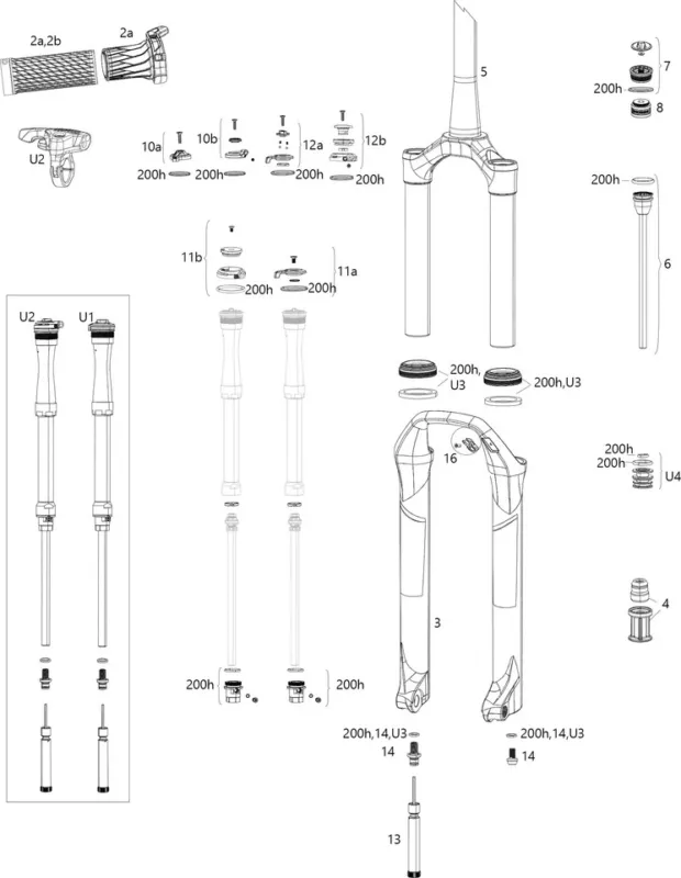 Preisknaller RockShox Ersatzteile SID 32 mm Select/Select+/Ultimate (B4 / 2020) - 6 | 27,5"/100 mm