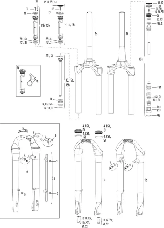 Sonderaktion RockShox Ersatzteile Paragon Gold (A1 / 2015-2016) - 11a