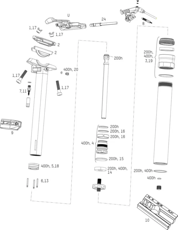 Solange Der Vorrat Reicht RockShox Ersatzteile Reverb Sattelstütze (B1 / 2017 - 2019) - 8 | silber