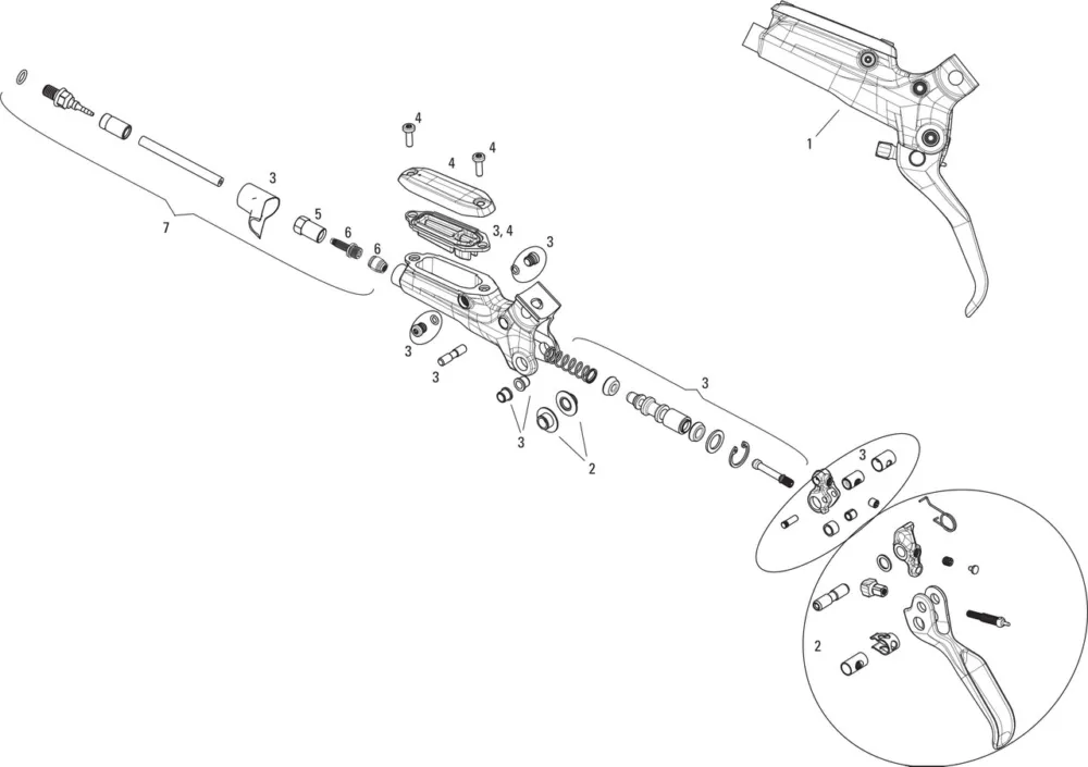 Jetzt Bestellen SRAM Ersatzteile Guide RS (A1) Bremshebel (2015) - 3 | universal