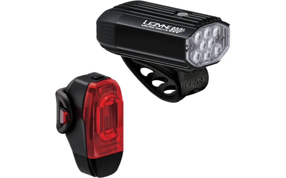Versand Am Gleichen Tag Lezyne Fahrradbeleuchtungsset Micro Drive 800+ / KTV Drive +