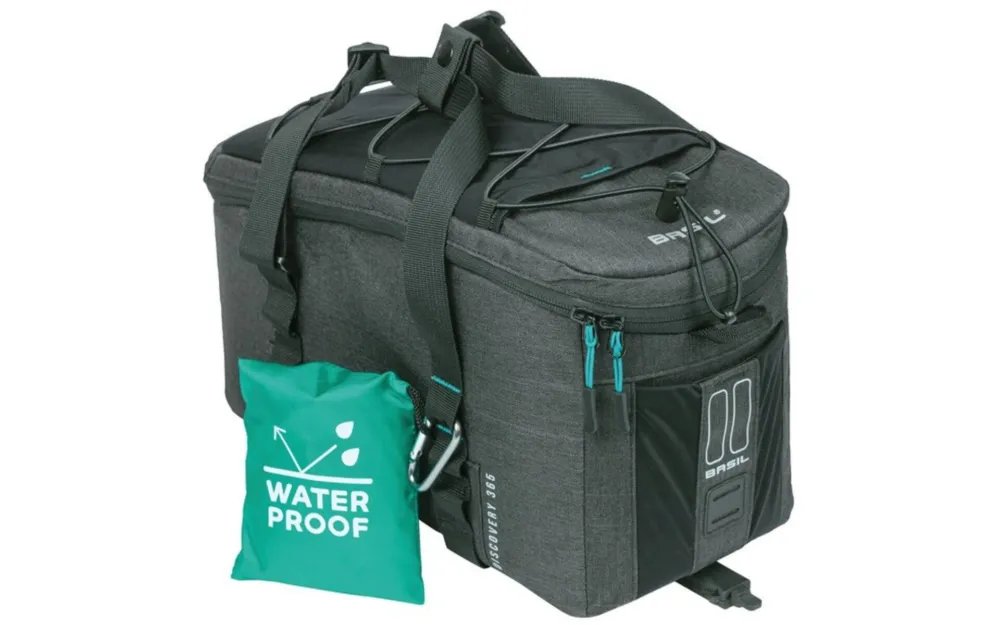 Mega-Angebot Basil Gepäckträgertasche Discovery MIK schwarz melee, 36x16,5x22,5cm, 9ltr
