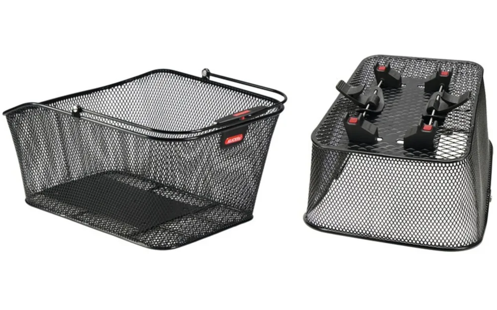 Klickfix Hinterradkorb City II 41x21x31cm, schwarz, engmaschig Finale Aktion