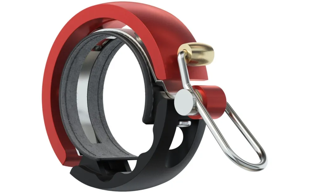 Neu Im Sortiment Knog OI Luxe Large Fahrradklingel - Rot