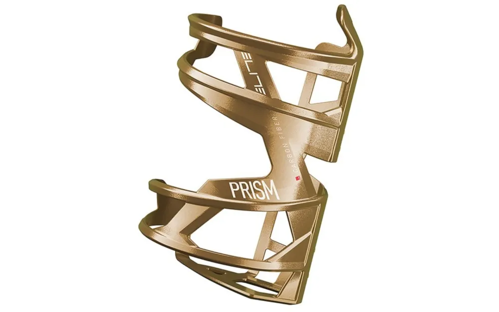 Top-Seller Elite Trinkflaschenhalter Prism Carbon Carbon, gold metallisch, links