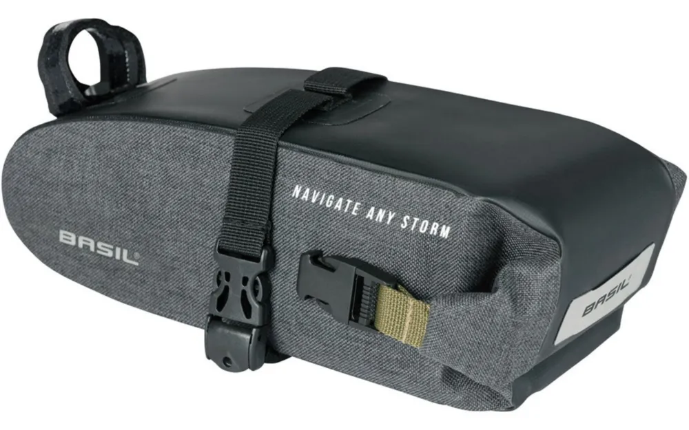 Heißes Angebot Basil Satteltasche Navigator Storm M schwarz, 10x9x29cm, 1ltr