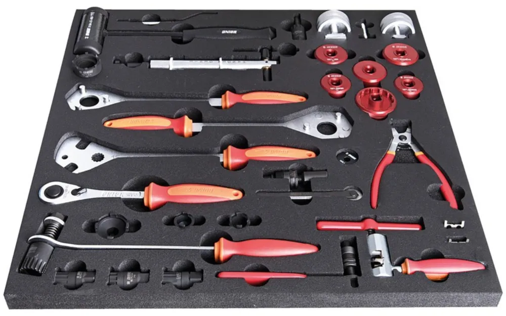 Aktuell Gelenkstirnlochschlüssel Unior rot, 2,3 und 2,8mm - 253/2DP-US