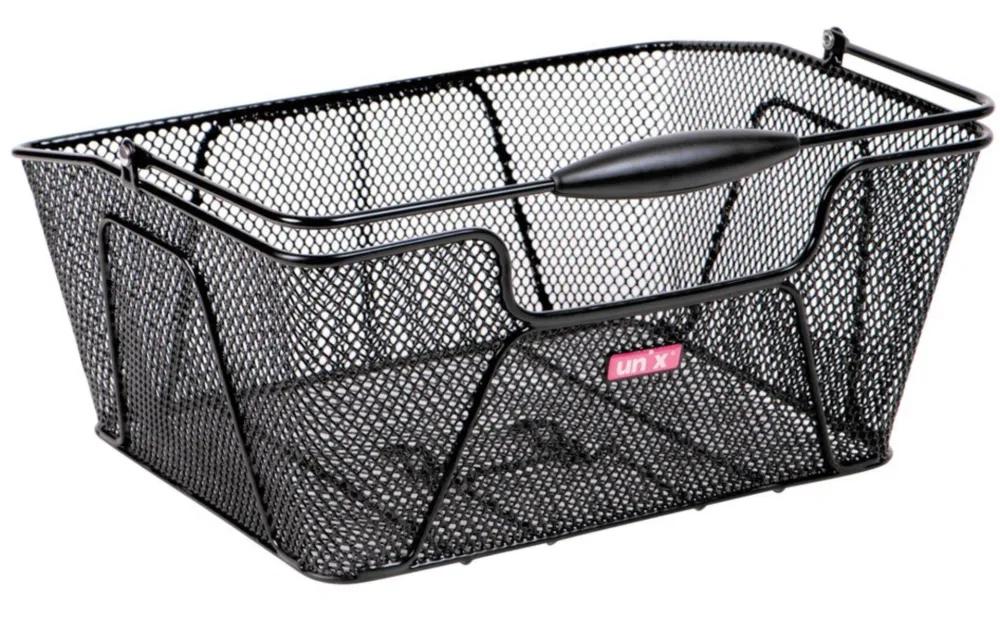 Unix Hinterradkorb Remio 40x30x17cm, schwarz, engmaschig Markenware