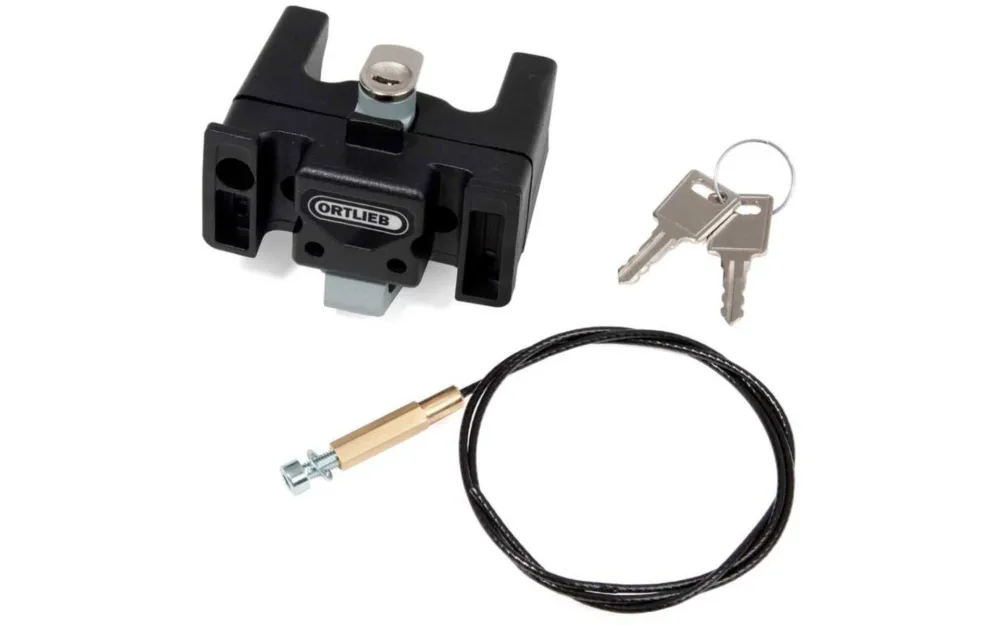 Ortlieb Lenkerhalterung mit /ohne Schloss für Lenker ø 25,4-31,8 mm - ohne Schloss Must-Have