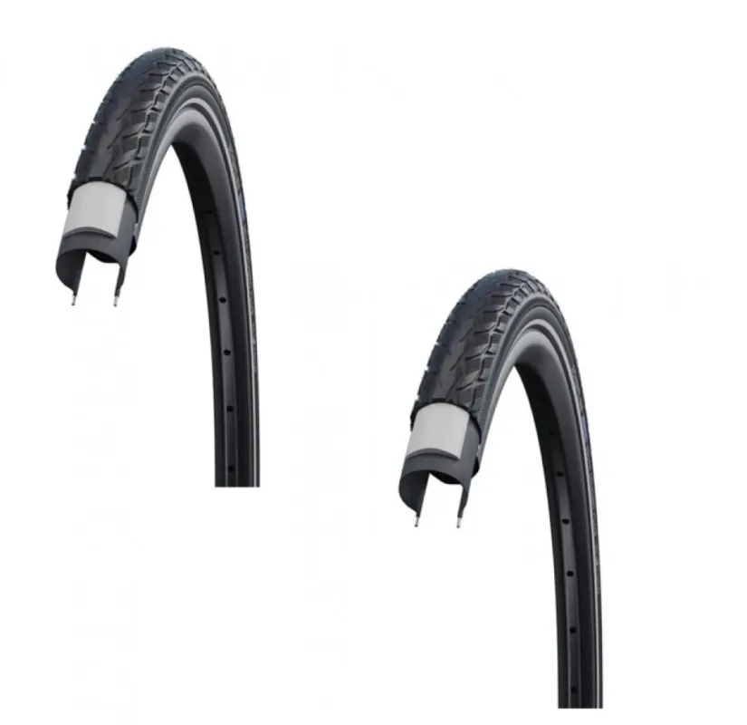 Schwalbe 2 x Schwalbe Reifen Delta Cruiser Plus HS431 28x1.50 Zoll E25 Sichere Zahlung