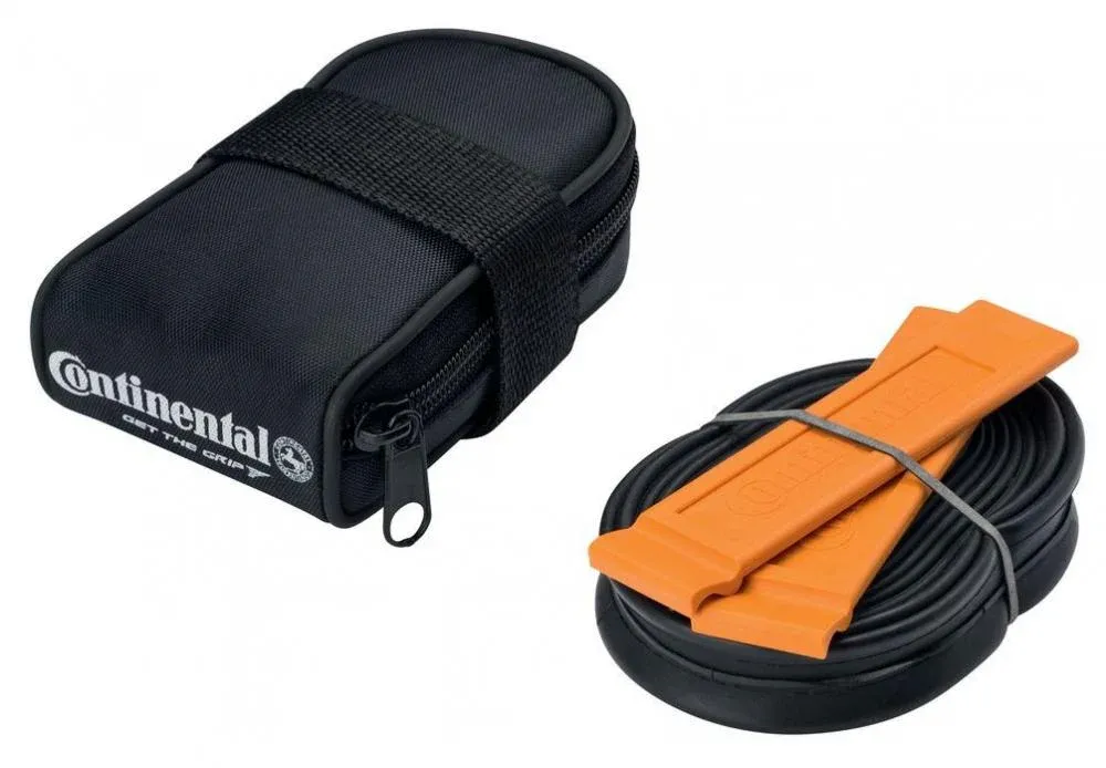Continental Schlauchtasche RACE 28 1 Schlauch SV 42mm 2 Reifenheber - Ablageschale Schneller Versand