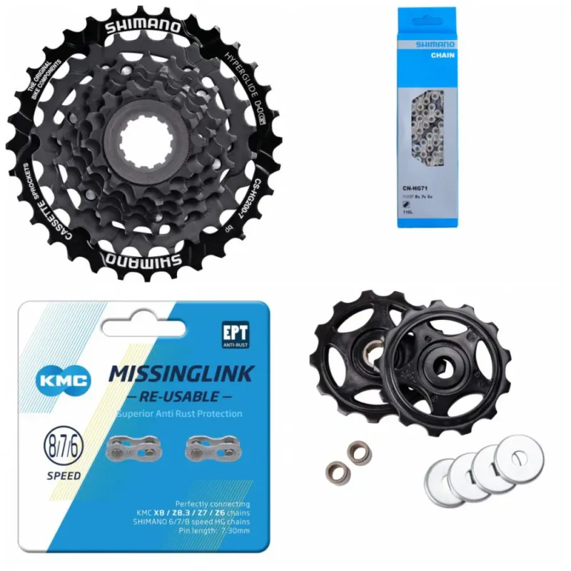 Shimano Antriebsset Kassette CS-HG200 7-fach 12-32 Zähne - 4-teilig Jetzt Kaufen