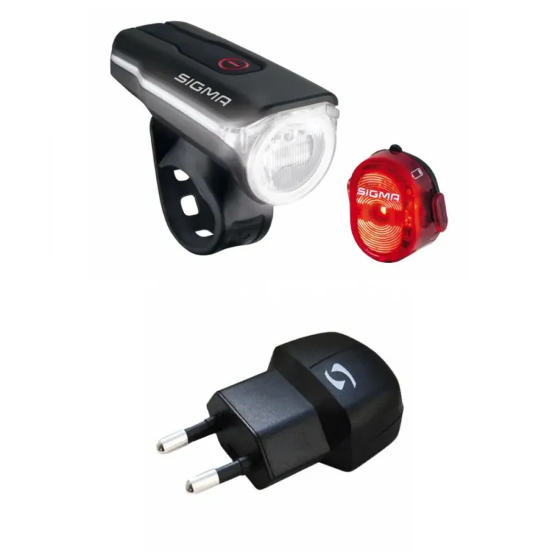 Bestseller Sigma Beleuchtungsset Aura 60 USB / Nugget II Ladegerät StVZO
