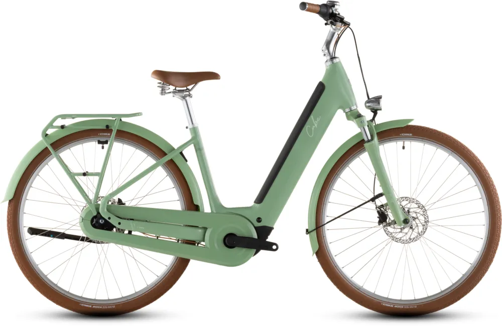 Nur Heute Cube Aruba Hybrid 600 - 600 Wh - 28 Zoll - Tiefeinsteiger - 2026 - cactus´n´brown - Größe 50 CM