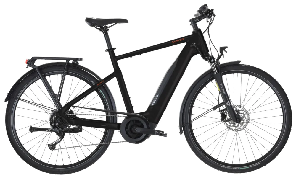 Carver Route E.400 - 400 Wh - 28 Zoll - Diamant - 2026 - black/anthracite/orange - Größe 55 CM Letzte Chance