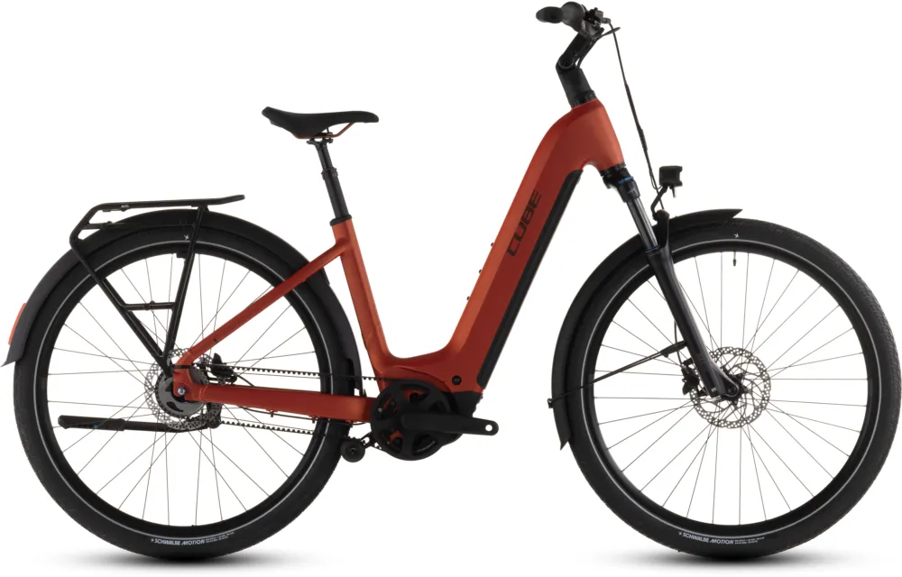 Neuheit Cube Touring Hybrid Comfort SLX 800 - 800 Wh - 28 Zoll - Tiefeinsteiger - 2026 - chilli´n´chrome - Größe 50 CM