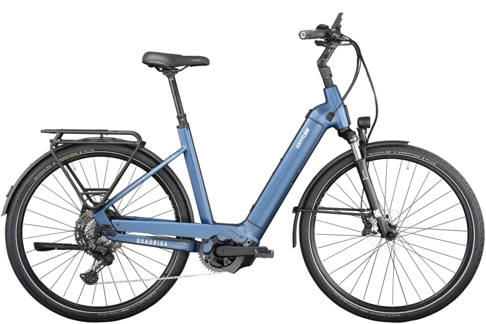 Kettler Quadriga Comp CX11 LG (750) - 750 Wh - 28 Zoll - Tiefeinsteiger - Dark Blue matt - Größe 48 CM Günstig