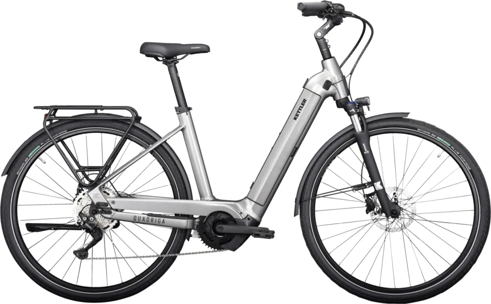 Super-Preis Kettler Quadriga P10 - 625 Wh - 28 Zoll - Tiefeinsteiger - chrome matt / black shiny - Größe 48 CM