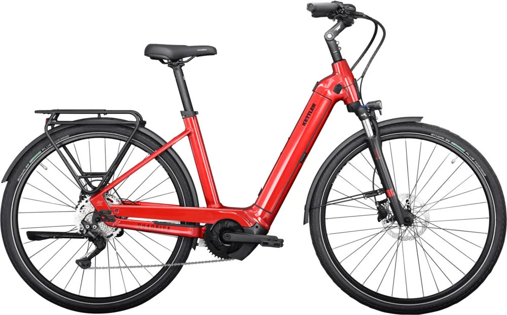 Kracherpreis Kettler Quadriga P10 - 625 Wh - 28 Zoll - Tiefeinsteiger - classic red shiny - Größe 53 CM