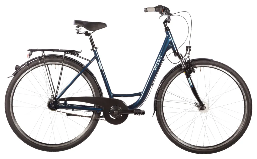 Zertifiziert Passat Porto - 28 Zoll - Tiefeinsteiger - 2026 - darkbluemetal silver black - Größe 45 CM