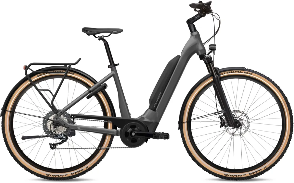 Flyer Upstreet5 3.12 Comfort - 630 Wh - 28 Zoll - Tiefeinsteiger - Anthracite Gloss - Größe L Finale Aktion