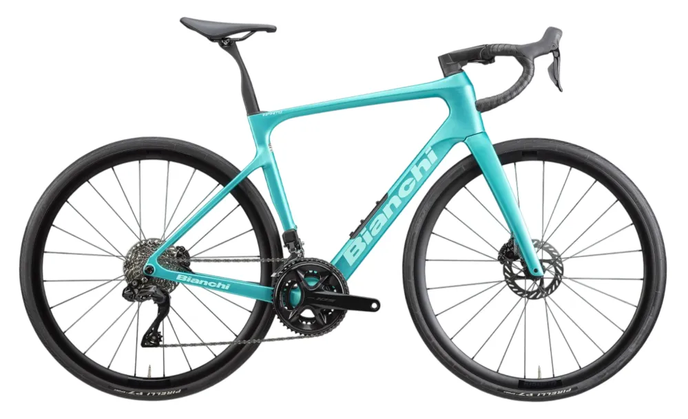 Bianchi Infinito - 105 Di2 - 28 Zoll - Diamant - 2026 - Metallic Celeste - CK 16 Full Satin - Größe 57 CM Heißes Angebot