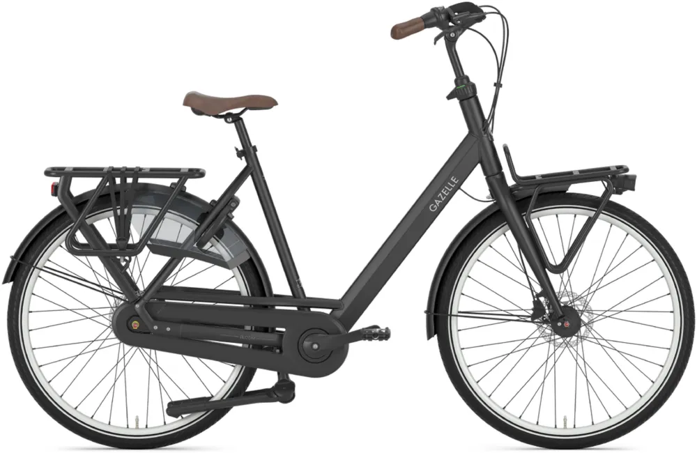 Versand Am Gleichen Tag Gazelle Bloom - 28 Zoll - Tiefeinsteiger - 2026 - Black / Matt - Größe 49 CM