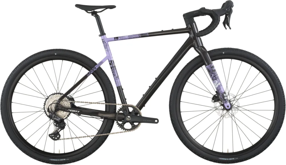 Scott Speedster Gravel 10 - 28 Zoll - Diamant - 2026 - carbon black/tulip purple - Größe XXS Preisreduziert