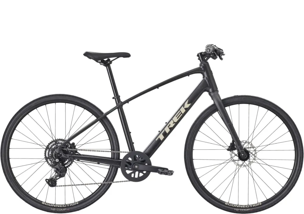 Zertifiziert Trek FX 2 Stepover Gen 4 - 28 Zoll - Diamant - 2026 - Carbon Dark Grey - Größe XL
