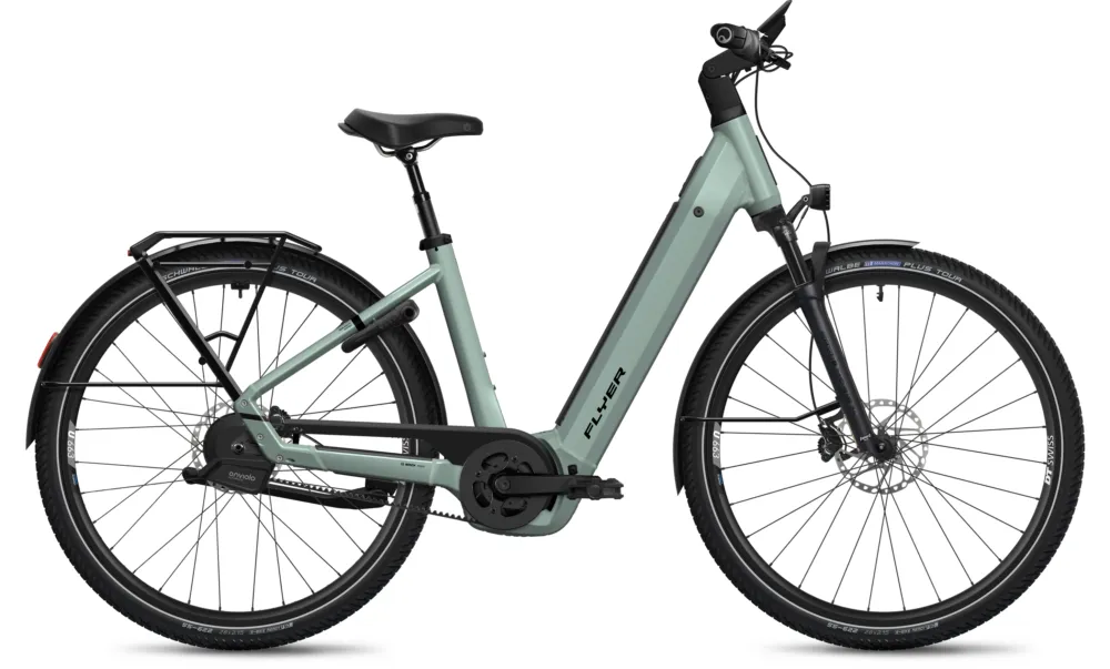 Begrenztes Angebot Flyer G2 Gotour 7.23 - 800 Wh - 28 Zoll - Tiefeinsteiger - 2026 - Green Shading Gloss - Größe M