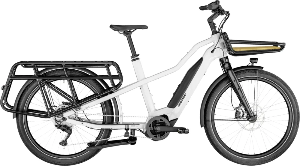 Bergamont E-Cargoville LT Expert - 500 Wh - 26 Zoll - Longtail - shiny white - Größe 53 CM Ausverkauf