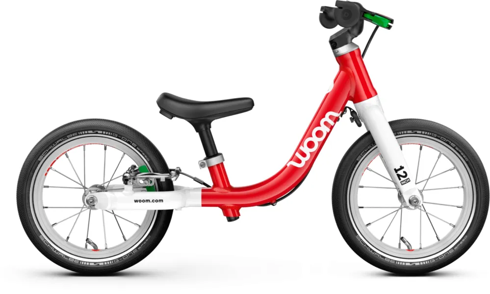 Woom GO 1 - 12 Zoll - 2026 - woom red - Größe One Size Knallerangebot
