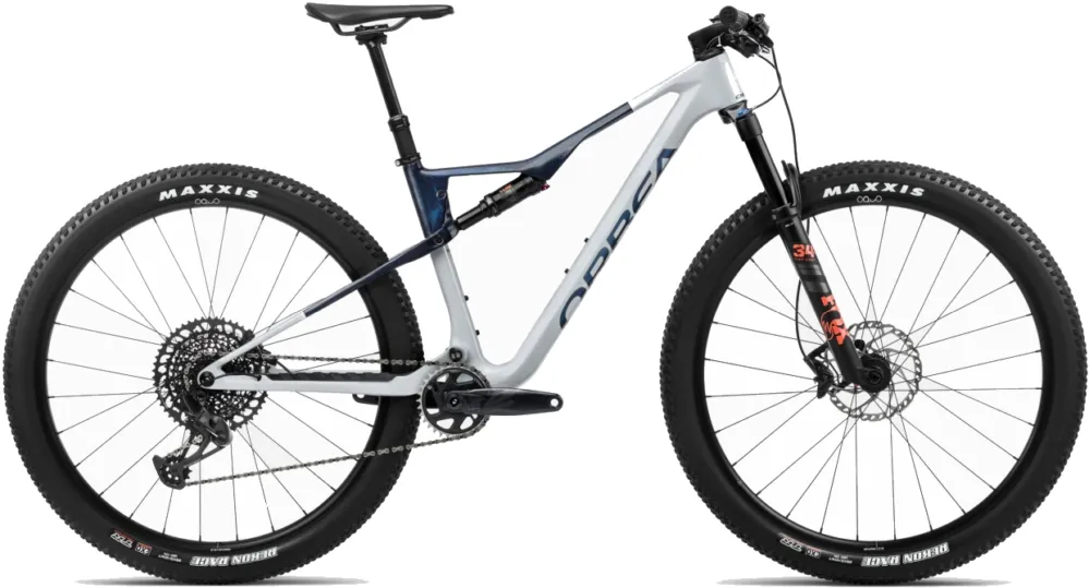 Orbea Oiz M21 - 29 Zoll - Fully - Halo Silver-Blue Carbon View - Größe S Super-Preis