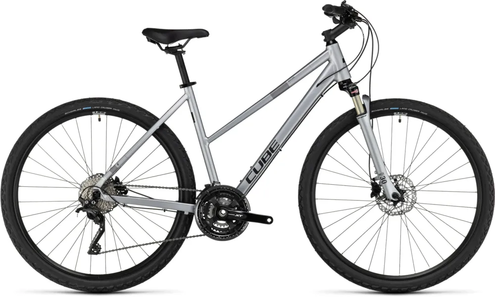 Gratis Versand Cube Nature EXC - 28 Zoll - Trapez - polarsilver´n´black - Größe 54 CM