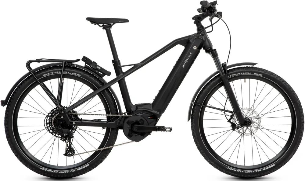 HNF-Nicolai XD3 Adventure Bordo - 625 Wh - 27,5 Zoll - Diamant - Schwarz matt - Größe L/XL Kostenloser Rückversand