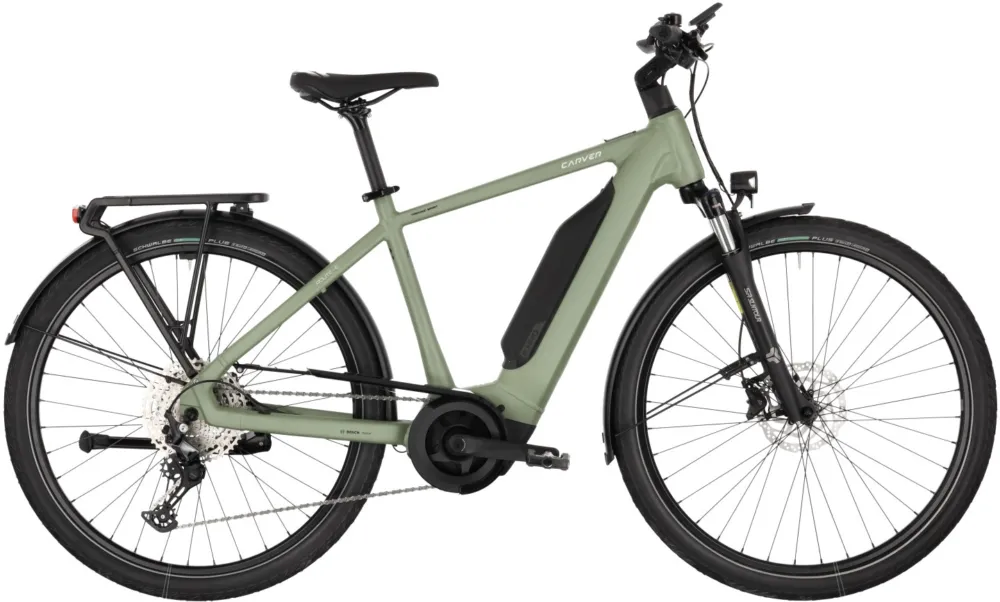 Carver Route E.440 - 800 Wh - 28 Zoll - Diamant - 2026 - pale green/black/sand - Größe 60 CM Schneller Versand