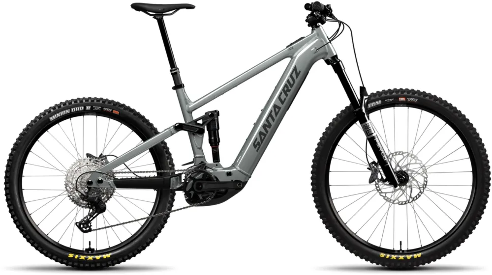 Gratis Versand Santa Cruz Vala AL Deore - 600 Wh - 29 - 27,5 Zoll - Fully - Gloss Lunar Gray - Größe SM