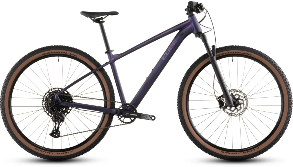Rabatt Cube Attention SLX - 27,5 Zoll - Diamant - 2026 - purplegalaxy´n´black - Größe S