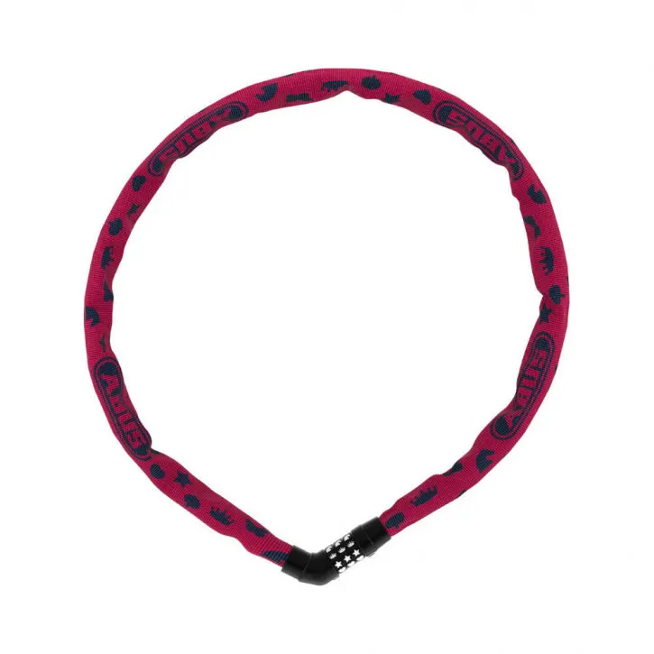 Abus Kettenschloss Steel-O-Chain 4804C/75 SYMBOLS pink Sichere Zahlung