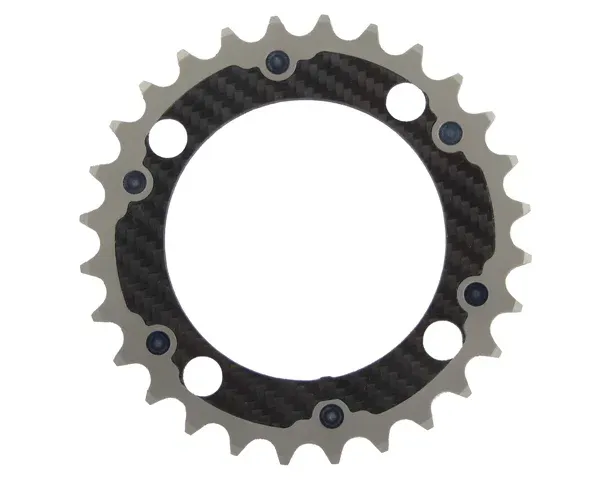 Expressversand X-Ring MTB Carbon 4-Arm / 88 mm, Carbonkettenblatt 28 Zähne, innen